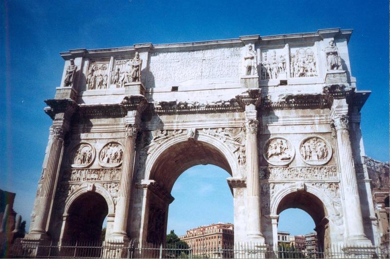 ancient roman architecture engraving